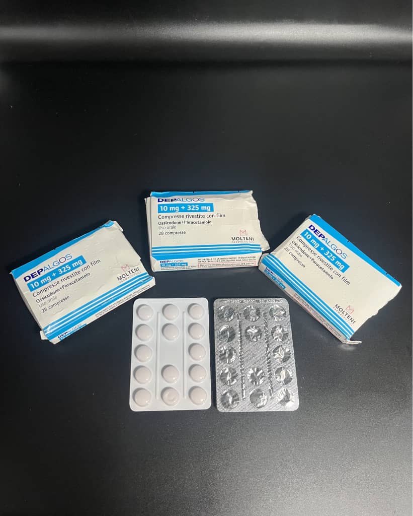 10MG OXYCODONE + 325MG PARACETAMOL PER PILL EUROPEAN SCRIPT