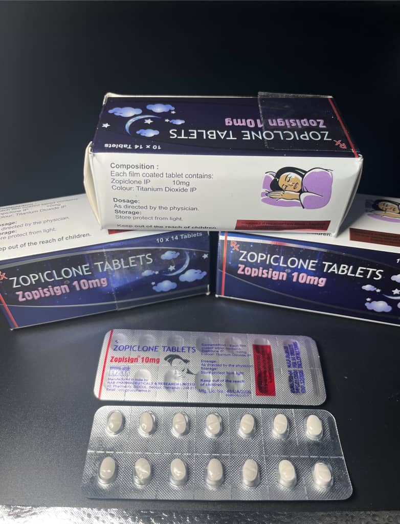 10MG ZOPICLONE PER PILL. 14 PILLS PER STRIP. INDIAN SCRIPT